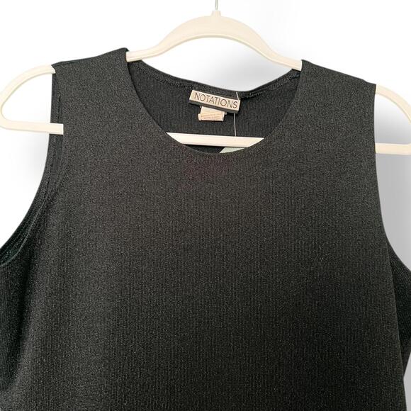 Vintage Black Sleeveless Top - Picture 2 of 6